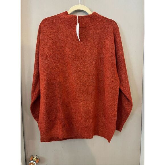 COPY - NWT  Women’s a new day Rust Orange Crew Neck Sweater Size S - Picture 2 of 9
